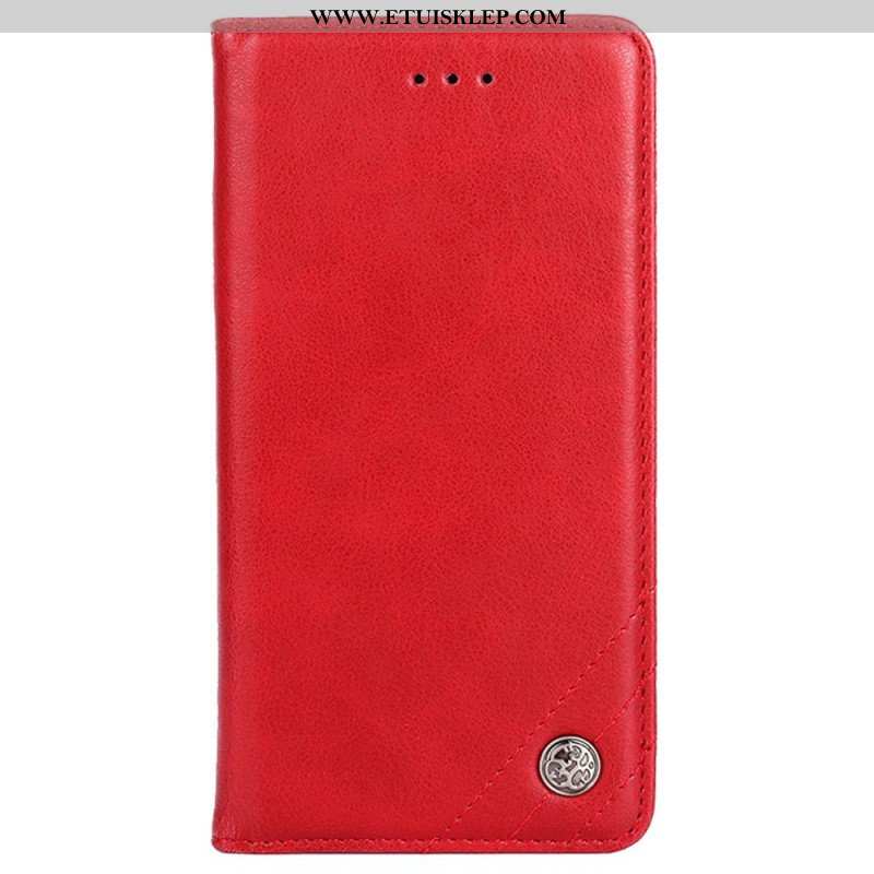 Etui Na Telefon do Sony Xperia 10 IV Etui Folio Ozdobny Nit Ze Sztucznej Skóry